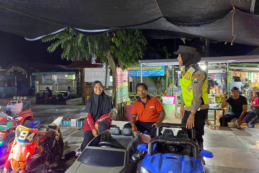 Srikandi Polres Madiun Turun Jalan, Taman Asti Mejayan Jadi Sasaran Patroli Humanis Malam Minggu